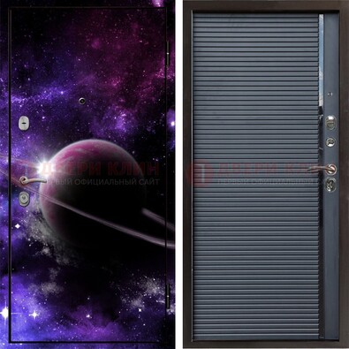 Металлическая дверь с фотопечатью Сатурна ДФ-20 в Ликино-Дулево