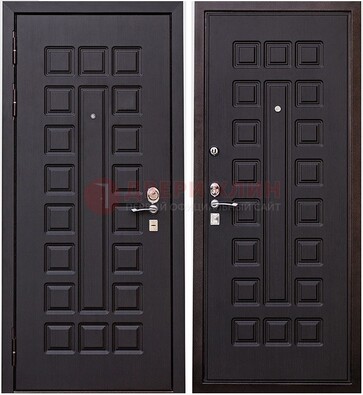 Крепкая металлическая дверь с МДФ ДМ-118 в Ликино-Дулево
