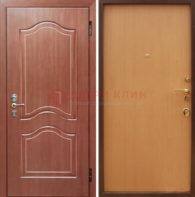 Входная дверь отделанная МДФ и ламинатом внутри ДМ-159 в Ликино-Дулево