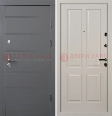 Квартирная железная дверь с МДФ панелями ДМ-423 в Ликино-Дулево