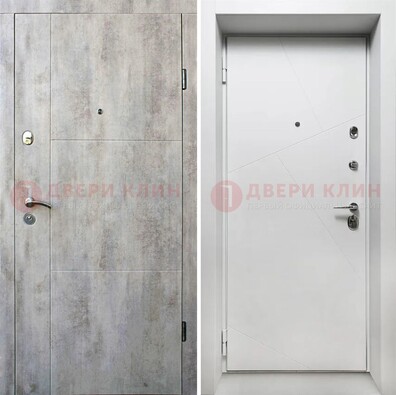 Светлая входная дверь со светлыми МДФ в квартиру ДМ-475 в Мурманске