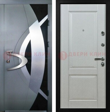 Квартирная стальная дверь с разными МДФ ДМ-509 в Ликино-Дулево
