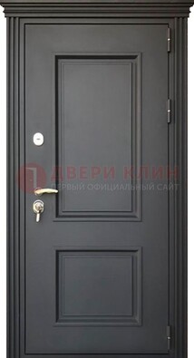 Чёрная дверь с МДФ ДМ-520 в Ликино-Дулево