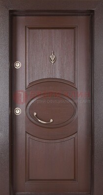 Железная дверь с массивом дуба в стиле классика ДМД-55 в Ликино-Дулево