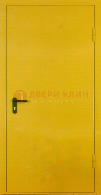 Желтая железная дверь с нитроэмалью ДН-5 В Ижевске