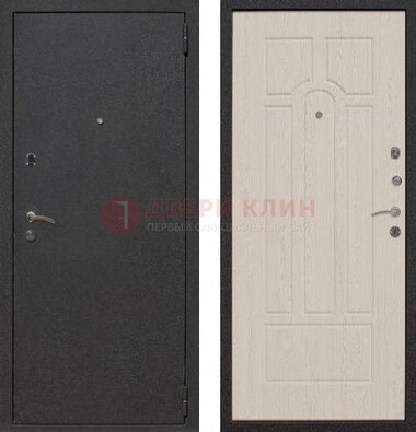 Серая входная дверь с порошковым покрытием МДФ внутри ДП-129 в Ликино-Дулево