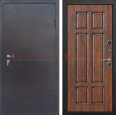 Входная дверь с порошковым покрытием Медный антик с МДФ панелью ДП-235 в Ликино-Дулево