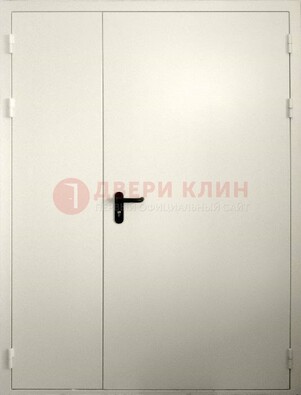 Белая противопожарная двупольная дверь ДПМ-02/60 в Ликино-Дулево