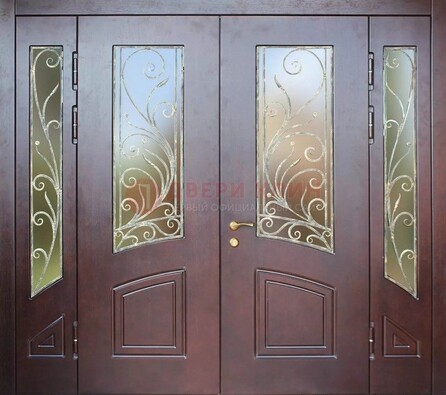 Парадная дверь ДПР-58 с остеклением в Ликино-Дулево