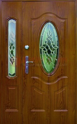 Парадная дверь со стеклянными вставками ДПР-73 для дома в Ликино-Дулево