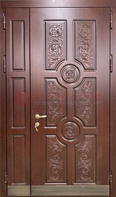 Парадная металлическая дверь с узором ДПР-74 в Ликино-Дулево