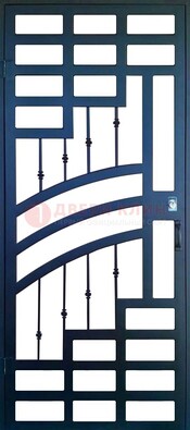 Современная металлическая решетчатая дверь ДР-38 в Ликино-Дулево