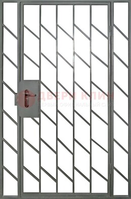 Металлическая решетчатая дверь с фрамугами ДР-48 в Ликино-Дулево