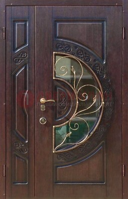Полуторная железная дверь Винорит в классическом стиле ДСК-272 в Ликино-Дулево