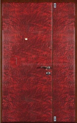 Красная тамбурная дверь ДТМ-33 в Ликино-Дулево