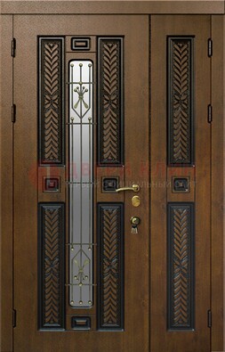 Полуторная входная дверь с виноритом ДВТ-169 в Ликино-Дулево