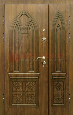 Входная дверь с виноритом и узором ДВТ-181 в Ликино-Дулево