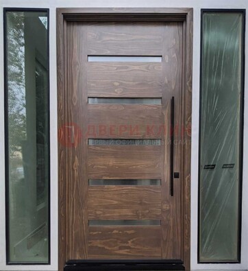 Железная дверь с виноритом и фрамугами ДВТ-189 в Ликино-Дулево