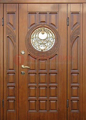 Металлическая филенчатая дверь с виноритом ДВТ-191 в Белгороде
