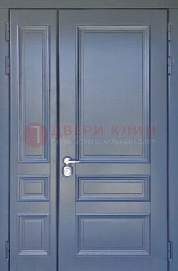 Темно-серая железная дверь с виноритом ДВТ-242 в Ликино-Дулево