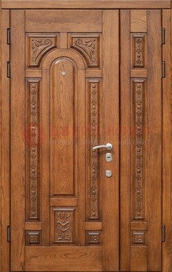 Полуторная железная дверь винорит для дома ДВТ-252 в Ликино-Дулево