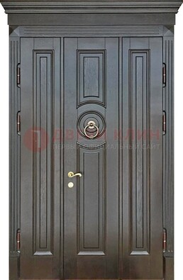 Классическая полуторная металлическая дверь МДФ ПЛ-23 в Ликино-Дулево