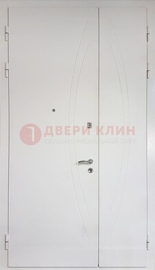 Современная полуторная стальная дверь с МДФ панелью ПЛ-25 в Ликино-Дулево