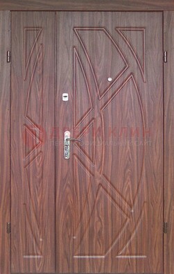 Железная тамбурная полуторная дверь с МДФ ПЛ-7 в Ликино-Дулево